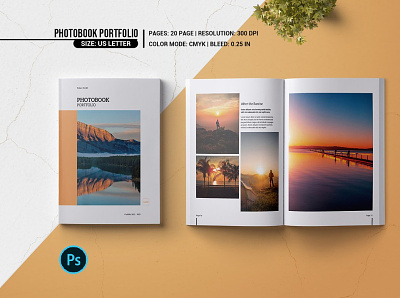 Photobook Portfolio elegant minimal modern portfolio photo album photobook photobook portfolio photography magazine photography portfolio photoshop template porfolio