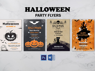 Halloween Invitation Flyer halloween invitation halloween invitation flyer halloween party halloween party flyer invitation flyer ms word night party party flyer photoshop template scary party