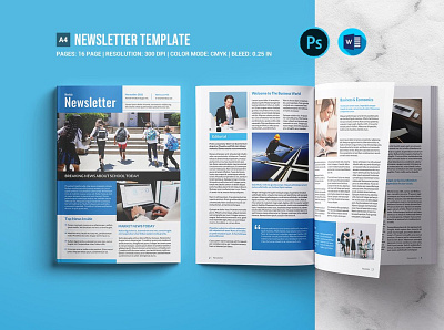 Newsletter Template business business newwsletter clean clean newsletter company brochure corporate newsletter corporate template elegant letter magazine modern modern newsletter ms word multipurpose newsletter design newsletter template newspaper photoshop template report universal