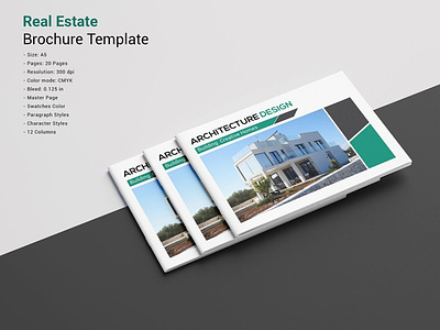 Real Estate Brochure Template clean editable indesign template interior marketing minimal modern real estate multipurpose open house printable professional property real estate real estate agency real estate brochure real estate catalog real estate company real estate magazine real estate template realtor