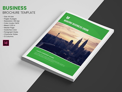 Business Brochure Template brochures business business bifold business brochure business plan clean company company brochure corporate corporate brochure creative finance indesign template minimal modern multipurpose professional profile project proposal