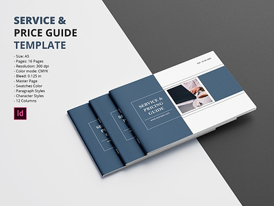 Service & Pricing Guide Template business brochure business plan business proposal company brochure company proposal indesign template multipurpose onboarding proposal price list price list template pricing guide pricing template project proposal proposal template service and pricing guide service guide service icon service industry welcome guide welcome kit