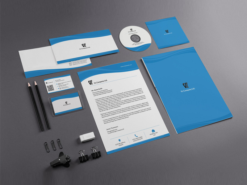 Clean Corporate Identity by Mukhlasur Rahman on Dribbble