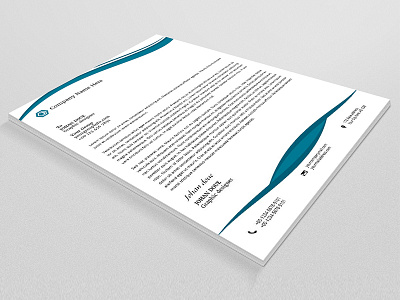 Letterhead branding business clean corporate design illustration letterhead lettering logo print stationery typography