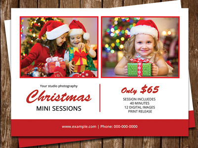 Christmas Mini Session Template