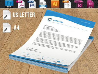 Letterhead Template business company corporate editable indesign letter head letterhead designs letterhead template ms word template multipurpose photoshop template printable