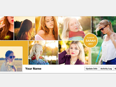 Senior Facebook timeline cover facebook facebook cover facebook template facebook timeline photography photoshop template senior facebook senior timeline timeline cover timeline template