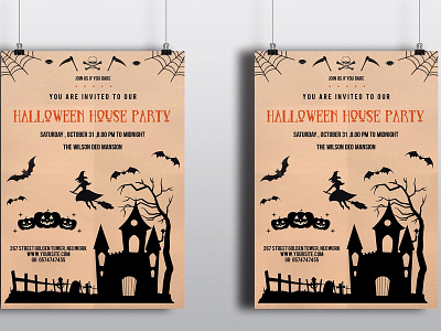 Halloween Party Flyer diy halloween halloween flyer halloween invitaiton halloween invitations halloween invite halloween party halloween printables ms word template night party party invitation