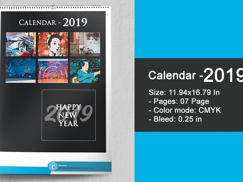 printable business calendar 2019