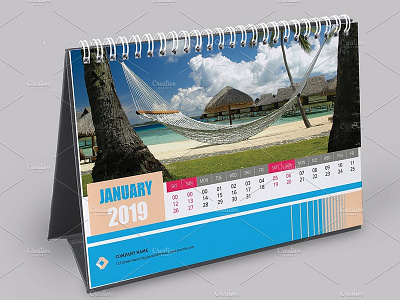 Desk Calendar 2019 calendar calendar 2019 corporate calendar desk calendar desktop desktop calendar 2019 modern calendar photoshop template printable calendar stationery table calendar 2019 yearly calendar