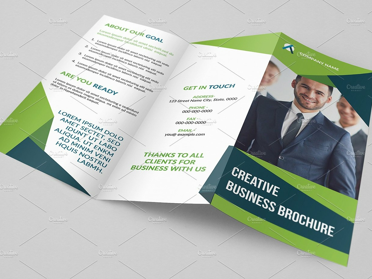 Trifold Business Brochure by Mukhlasur Rahman on Dribbble