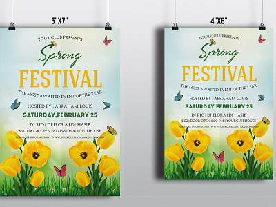 Spring Festival Flyer Template editable flyer template invitation flyer ms word party flyer photoshop template printable spring spring festival spring party spring time