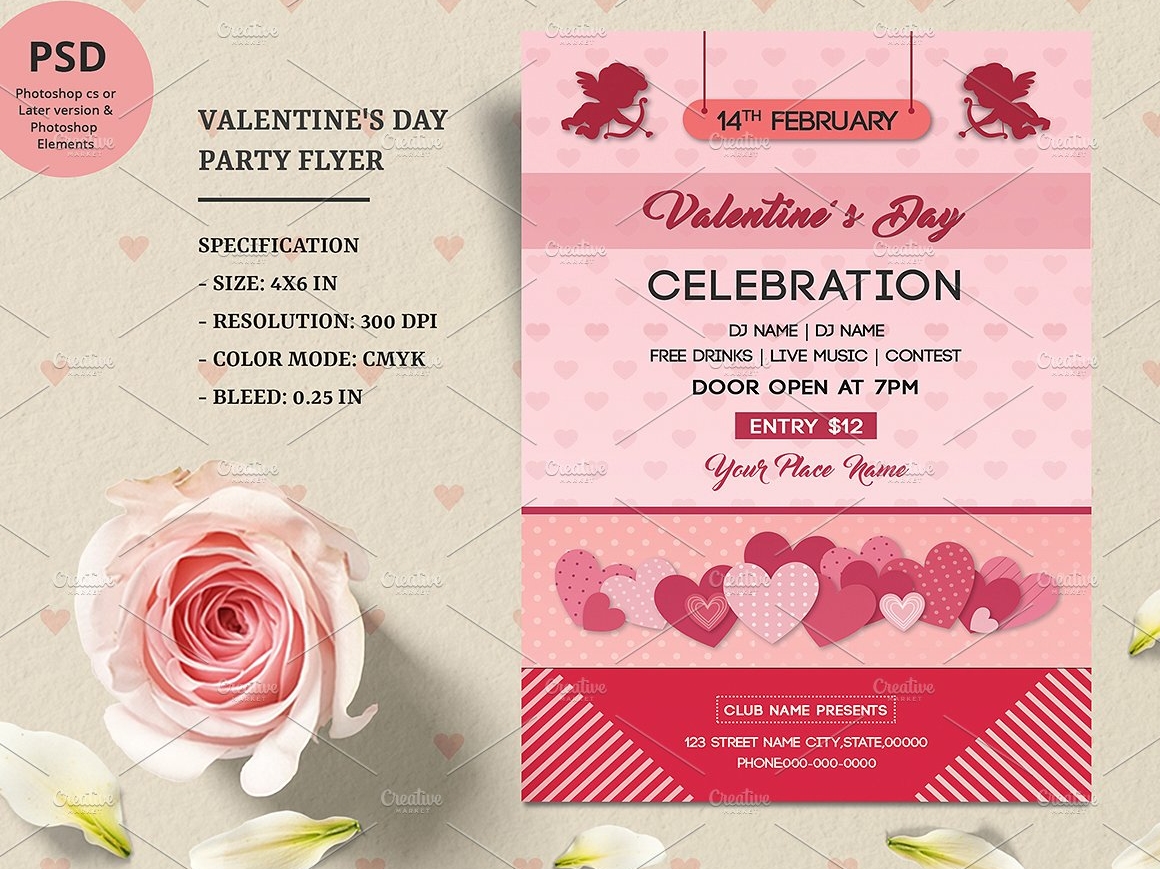 Valentines Day Party Flyer By Mukhlasur Rahman On Dribbble