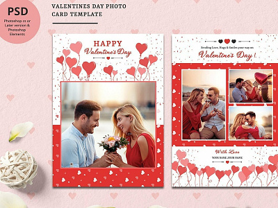 Valentine Day Photo Card Template card template family greeting greeting card happy valentines photo card template photoshop template valentine day card valentine photo card valentines card valentines cards valentines day card valentines greeting
