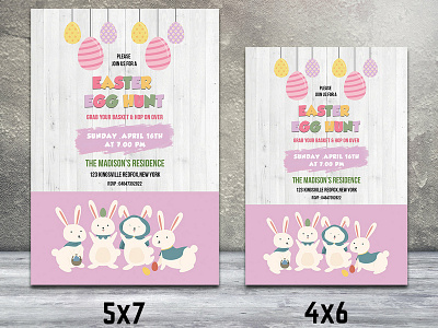 Easter Egg Hunt Invitation Template