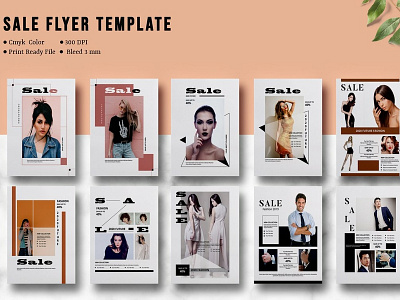 Fashion Sale Flyer Template advertising blog board design fashion marketing fashion postcard fashion sale flyer template illustration indesign template marketing template multipurpose sale offer social media