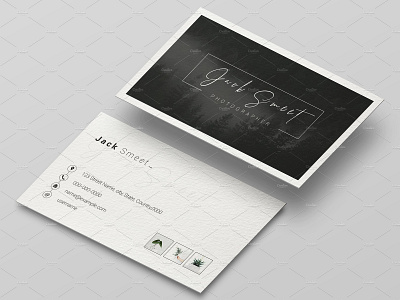 Clean Business Card black and white business card business card design corporate business creative minimal modern personal photoshop professional simple business card visiting card