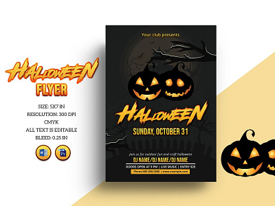 Halloween Flyer Designs Themes Templates And Downloadable Graphic Elements On Dribbble