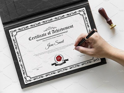 Certificate of Achievement achievement award certificate template clean certificate collage certificate corporate certificate minimal certificate mordern certificate multipurpose photoshop template school certificate