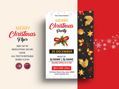 Christmas Party flyer Template