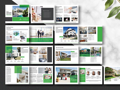 Real Estate Brochure Template agency interior marketing printable real estate agent real estate brochure real estate catalog real estate template realtor open house