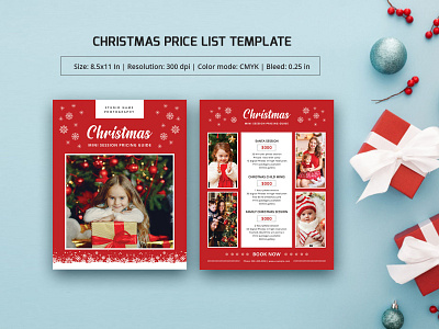 Photography Pricing Guide Template christmas photography holiday photography marketing template multipurpose pricing photographer photography package photography pricing photography studio photography template photoshop template price list template pricing guide pricing template