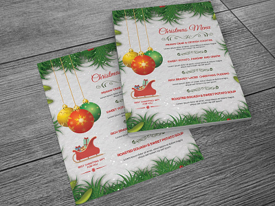 Christmas Menu Template christmas menu christmas party menu dinner menu food menu holiday menu holiday party menu menu template ms word photoshop template printable menu