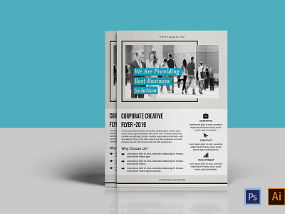 Clean Corporate Flyer Template advertising business business flyer clean coporate flyer corporate flyers illustrator template minimal ms word multipurpose photoshop template