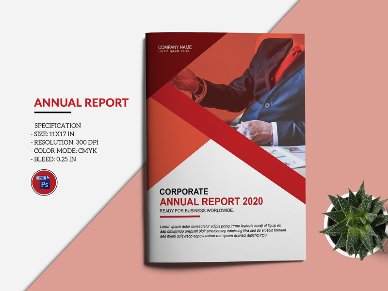 Printable Annual Report Template by Mukhlasur Rahman on Dribbble