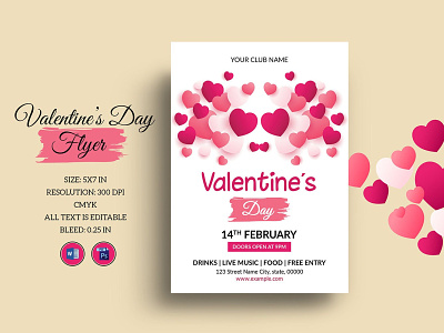 Printable Valentines Day Party Flyer Template invitation party invitation template ms word party flyer photoshop template valentines valentines day flyer valentines flyer valentines invitation valentines party