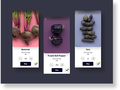 Daily UI #030 - Prices 2021 bold colors buy checkout dailui dailyui dailyui030 dobe xd figma healthy minimalistic price list prices purchase shop shopping ui uicoach uiux vegetables