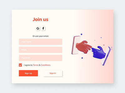 Sign up page adobe xd bright colors daily 100 challenge dailyui dailyui001 email figma illustration join us minimalistic modern sign in page sign up page signup form sketch uichallange uicoach uiux user interface