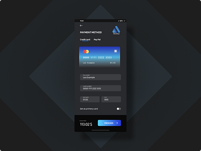 Credit card checkout form - Android UI