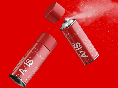 AXIS™ : Styling Spray 3d branding design fashion graphic design hair spray illustration illustrator logo photoshop product design typography