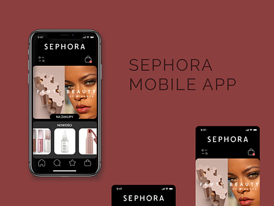 Sephora Mobile App app branding design graphic design illustration logo ui website