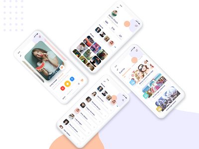 Dating App Concept app app design apple concept dating events figma home inbox iphone minimal mobile app profile tinder ui uiux user experience user interface ux xd