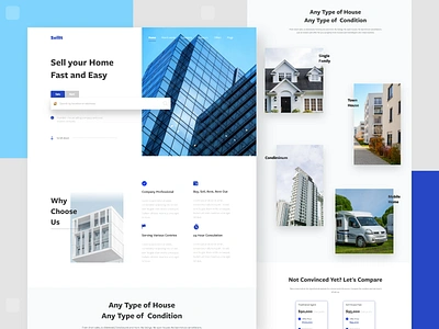 Real Estate Web App Concept app branding cleanui landingpage property realestate sell ui ux uxdesign web webdesign