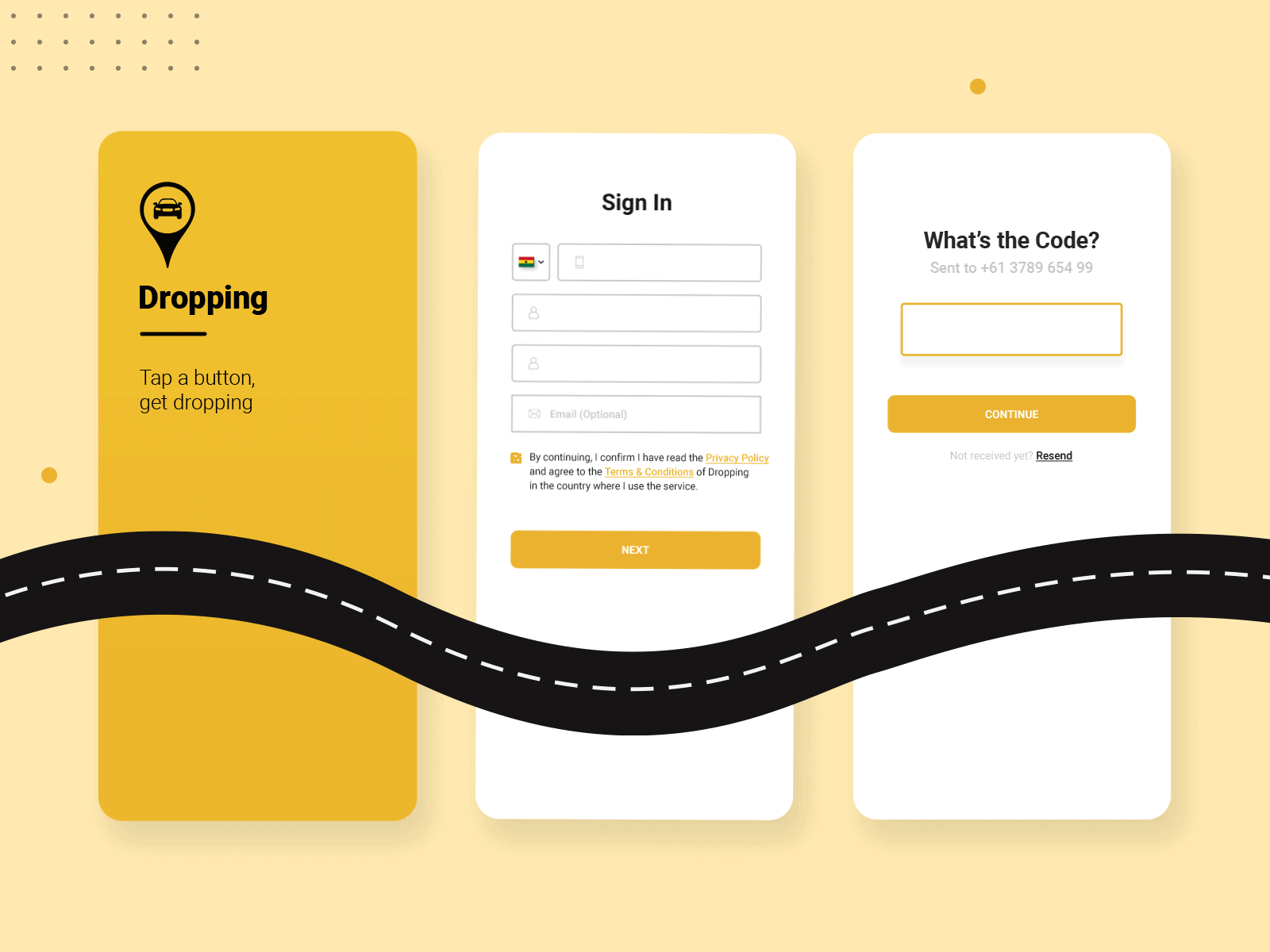 Dropping Design App Concept