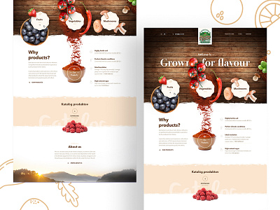 Cadoma Valley Farms Traditional Web Page Design design farm food fruits mashrooms ui user experience user interface ux vegetables web development webapp website