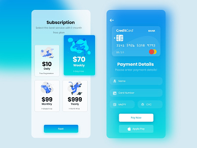 Exploration App For Payment & Subscription aap design concept credit card elearning exploration ios mobile app online onlinepayment payment subscription uiux user experience user interface