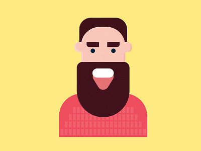 Flat Design Character - Face illustrations
