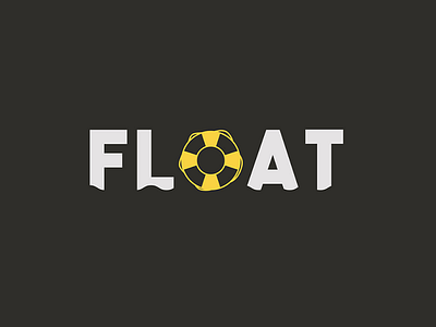 Float - Minimal Typography minimal logo typography word play