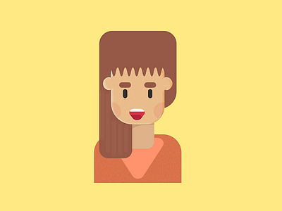 Flat Design Character - Face illustrations