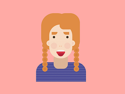 Flat Design Character - Face illustrations