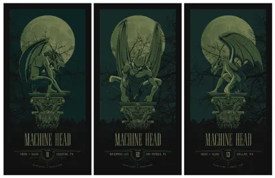 Poster Project 2.4 - Final anonymous ink idea austin texas machine head metal poster rich knepprath screen print vector