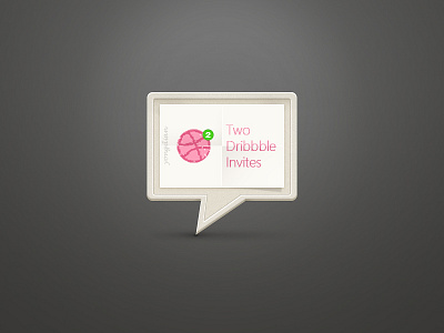 2 Dribbble invites dribbble icon invites ui