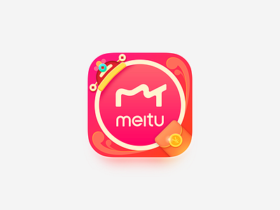 meitu happy new year icon illustration ui