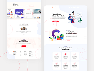  project page, client work