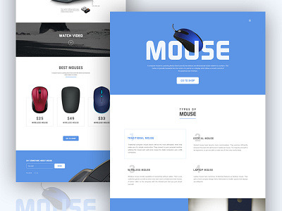 Mouse - Product Landing Page computer mouse mouse landing page product product landing page ui ux