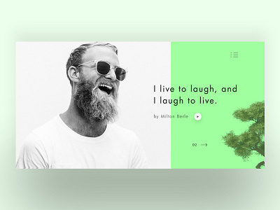 Conceptual Card Exploration card clean conceptual exploration header laugh minimal ui ux web